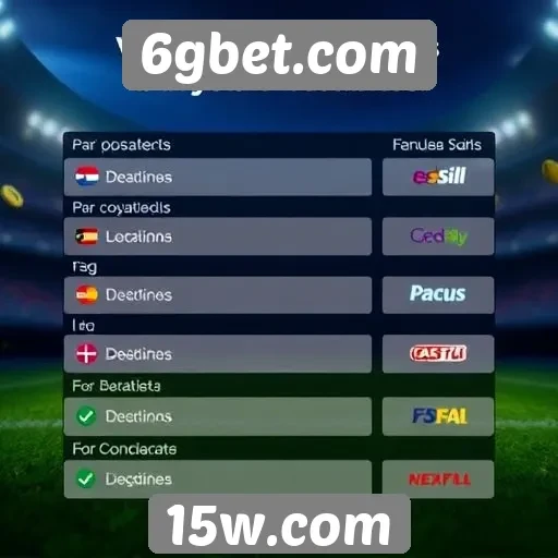 Métodos de pagamento aceitos no 6gbet